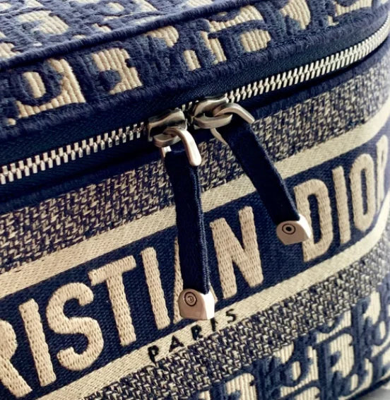 Christian Dior Travel Vanity Case – Women’s Oblique Embroidery Cosmetic Bags