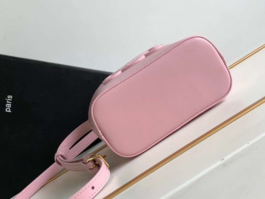 Celine Small Bucket Cuir Triomphe Mini Pink Bag 19.5x16x7cm