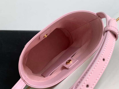 Celine Small Bucket Cuir Triomphe Mini Pink Bag 19.5x16x7cm