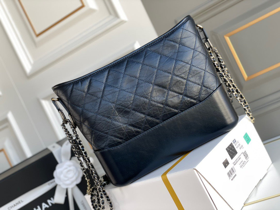 Chanel Gabrielle Small Hobo Bag Handbag Soft Leather 28cm