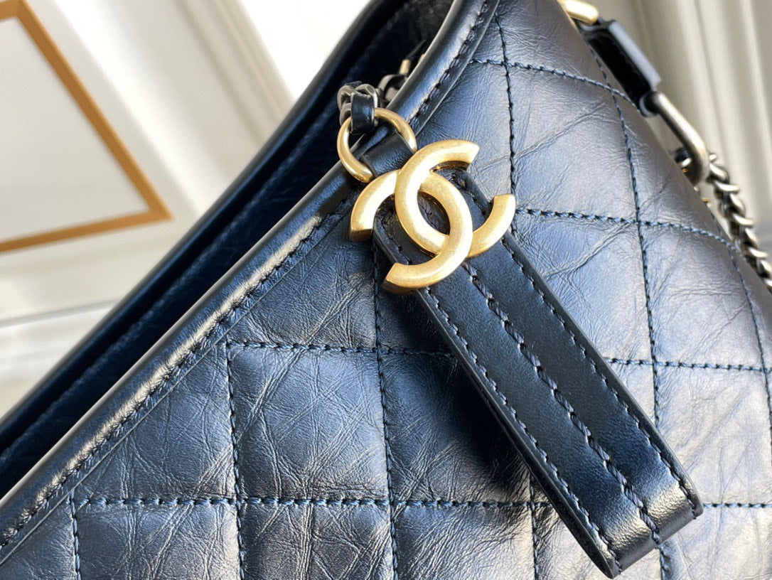 Chanel Gabrielle Small Hobo Bag Handbag Soft Leather 28cm