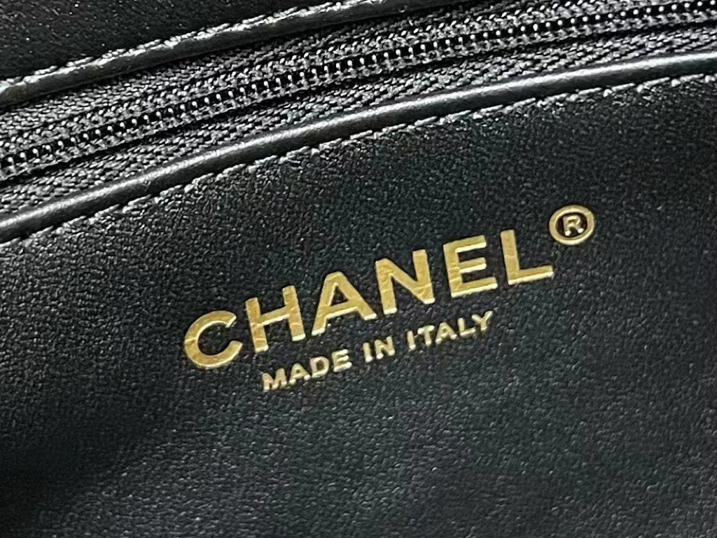 Chanel Mini Rectangular Flap With Top Handle Black 20cm
