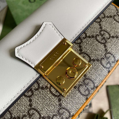 Gucci Clutch Women’s Crossbody Bag with High Quality Monogram Pattern 19x10cm