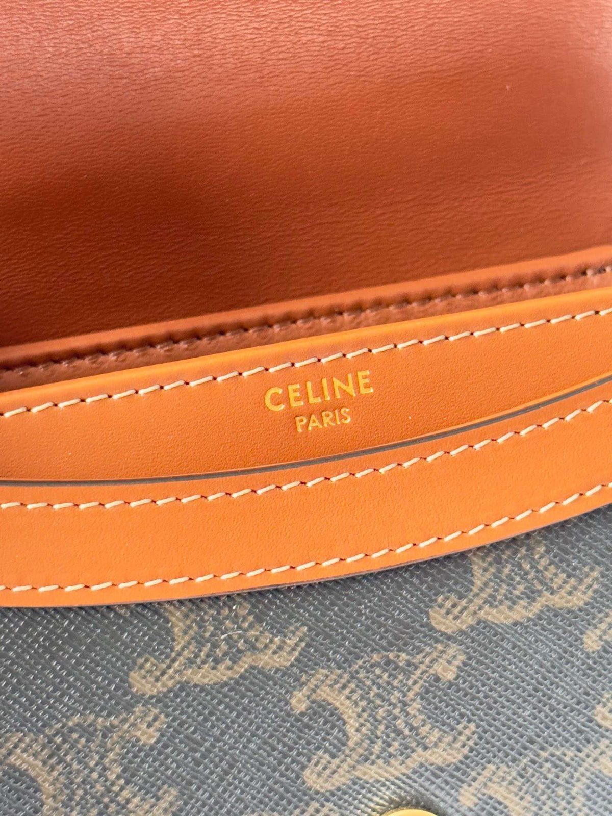 Celine Mini Handle Replica 11 Crossbody Handbag Brown Strap 15.5x11cm