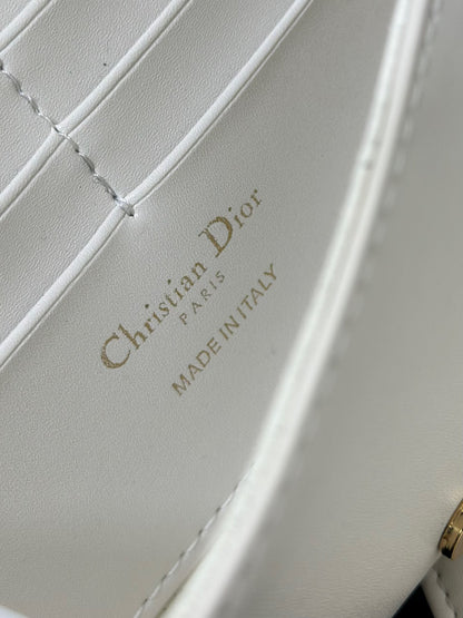 Dior Bobby Women’s Crossbody Bag Super White Smooth Leather 21.5x12x4cm