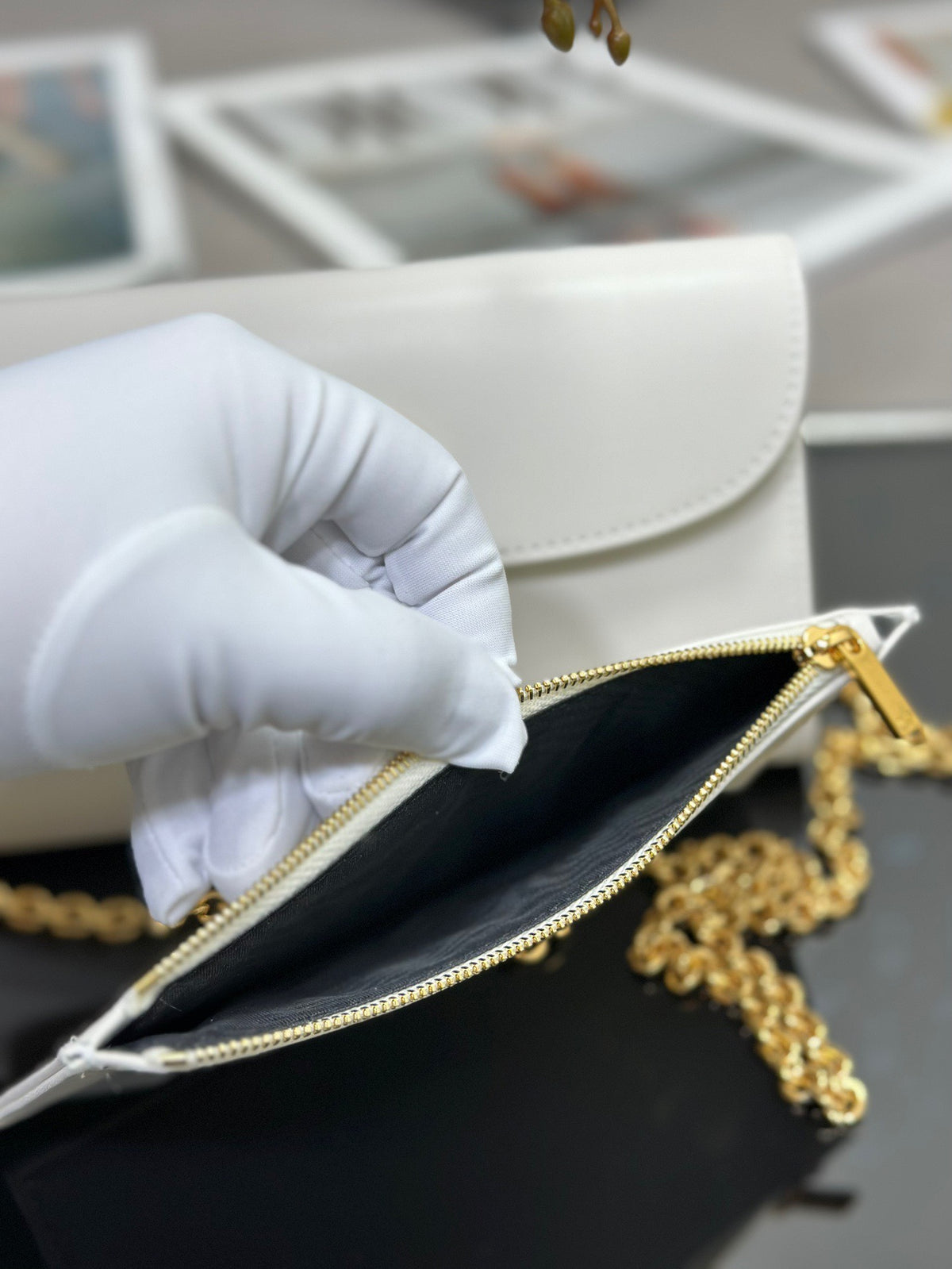 Dior Bobby Women’s Crossbody Bag Super White Smooth Leather 21.5x12x4cm