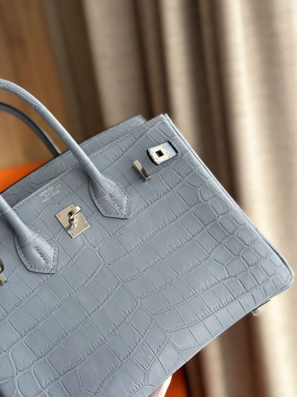 HN Like Auth Hand Sewing Imported Leather Handbags 25cm