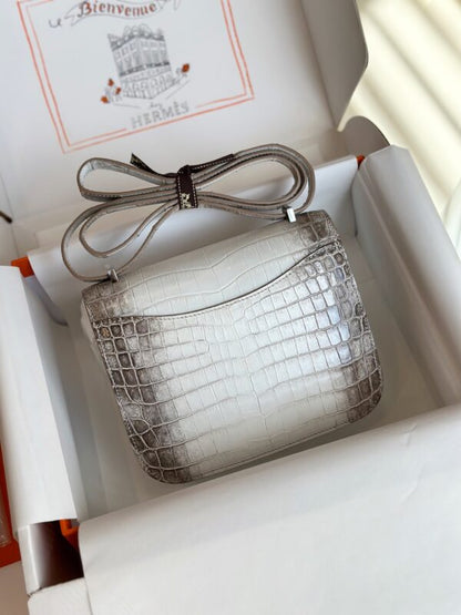 HN 19 Himalaya Genuine Crocodile Leather Palladium Hardware