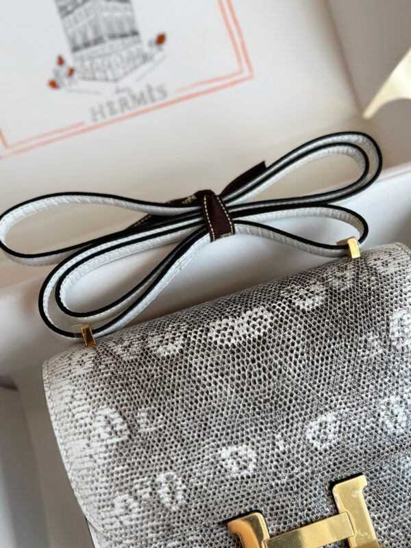 HN 19 Omber Genuine Lizard Leather  Palladium Hardware