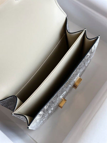 HN 19 Omber Genuine Lizard Leather  Palladium Hardware