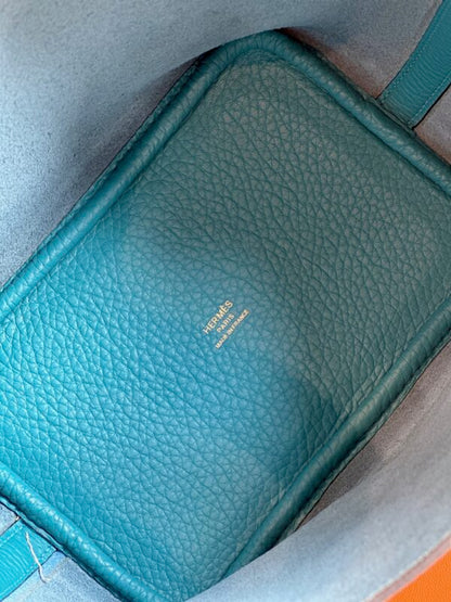 HN 18 Blue Togo Leather Gold Hardware