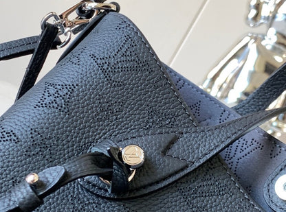 Louis Vuitton LV Blossom PM Mahina Black Handbags 20x20x12.5cm