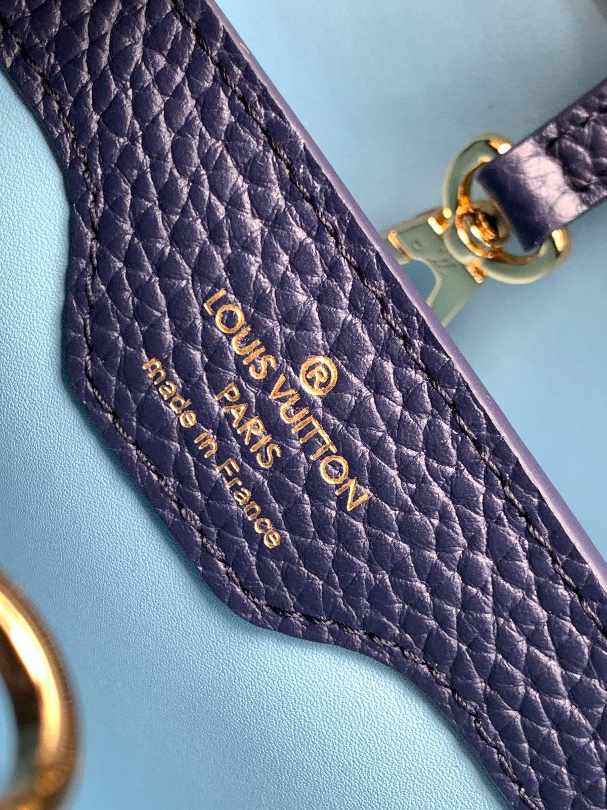 Louis Vuitton LV Capucines BB Woman’ Like Auth Navy Blue Handbags 27x18x9cm