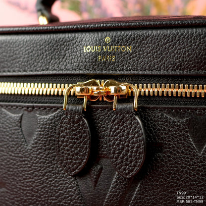 Louis Vuitton LV Clutch Black Box Handbag Replica 11 19x13x10cm