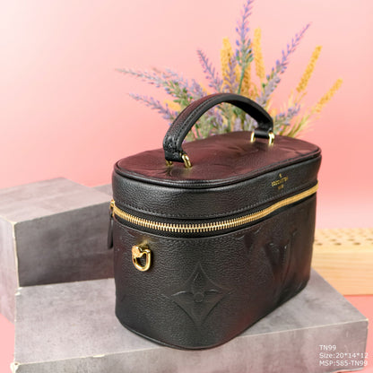 Louis Vuitton LV Clutch Black Box Handbag Replica 11 19x13x10cm