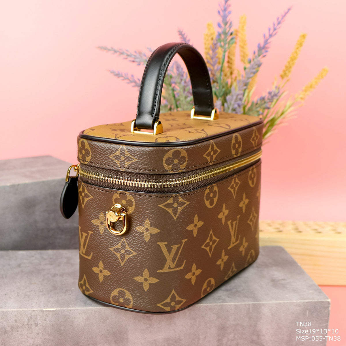 Louis Vuitton LV Clutch Box Bag Replica 11 Brown 19x13x10cm
