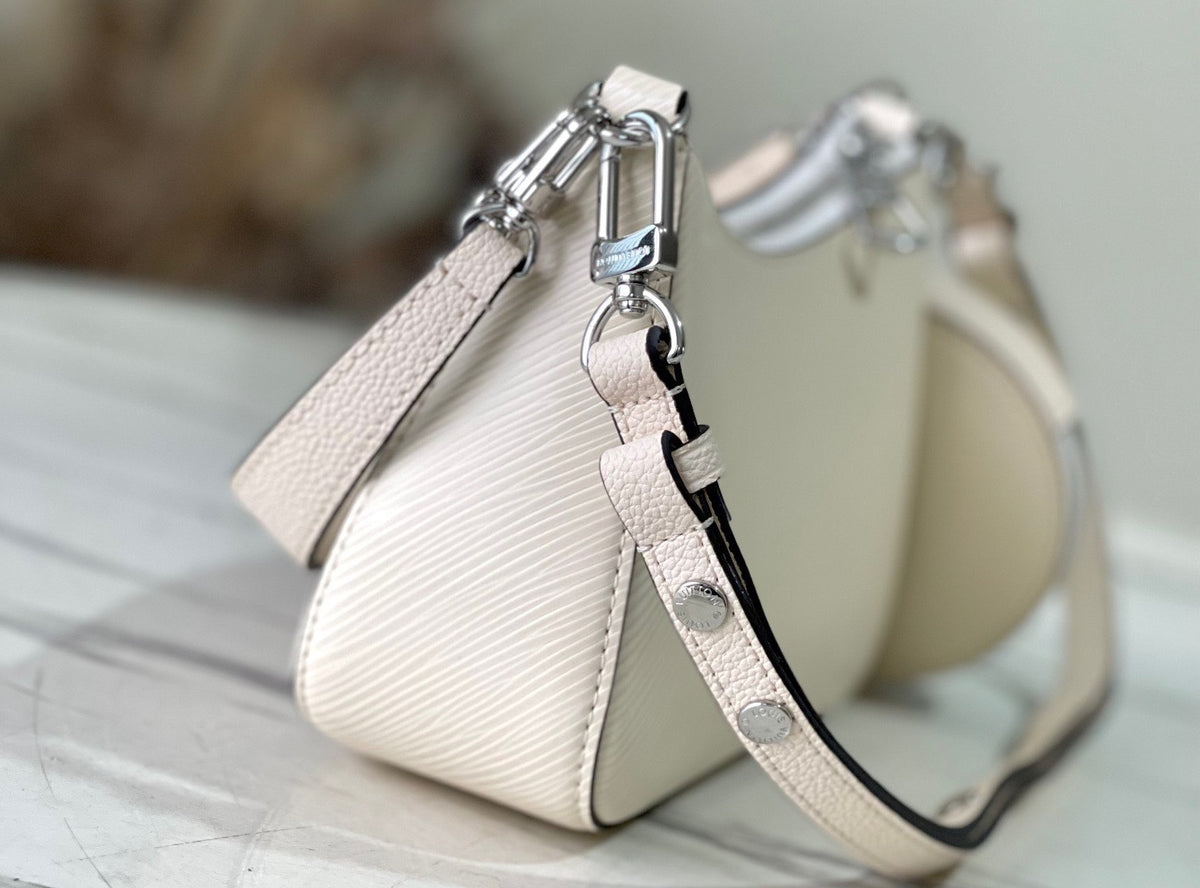 Louis Vuitton LV Marellini EPI White Full Set Replica Handbags 20cm