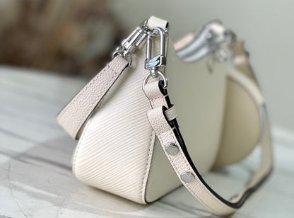 Louis Vuitton LV Marellini EPI White Full Set Replica Handbags 20cm