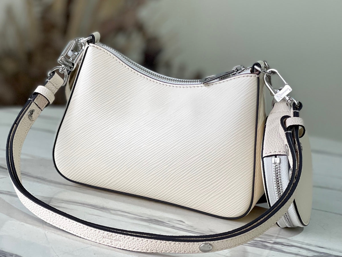 Louis Vuitton LV Marellini EPI White Full Set Replica Handbags 20cm