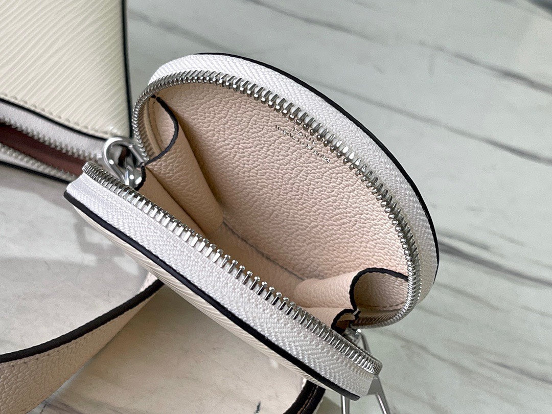 Louis Vuitton LV Marellini EPI White Full Set Replica Handbags 20cm