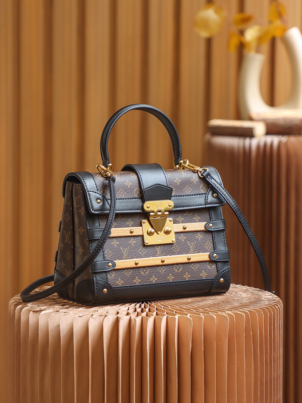 Louis Vuitton LV Monogram Trianon PM Top-Handle Bag Like Auth Handbags 21x18x11cm