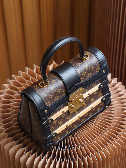 Louis Vuitton LV Monogram Trianon PM Top-Handle Bag Like Auth Handbags 21x18x11cm
