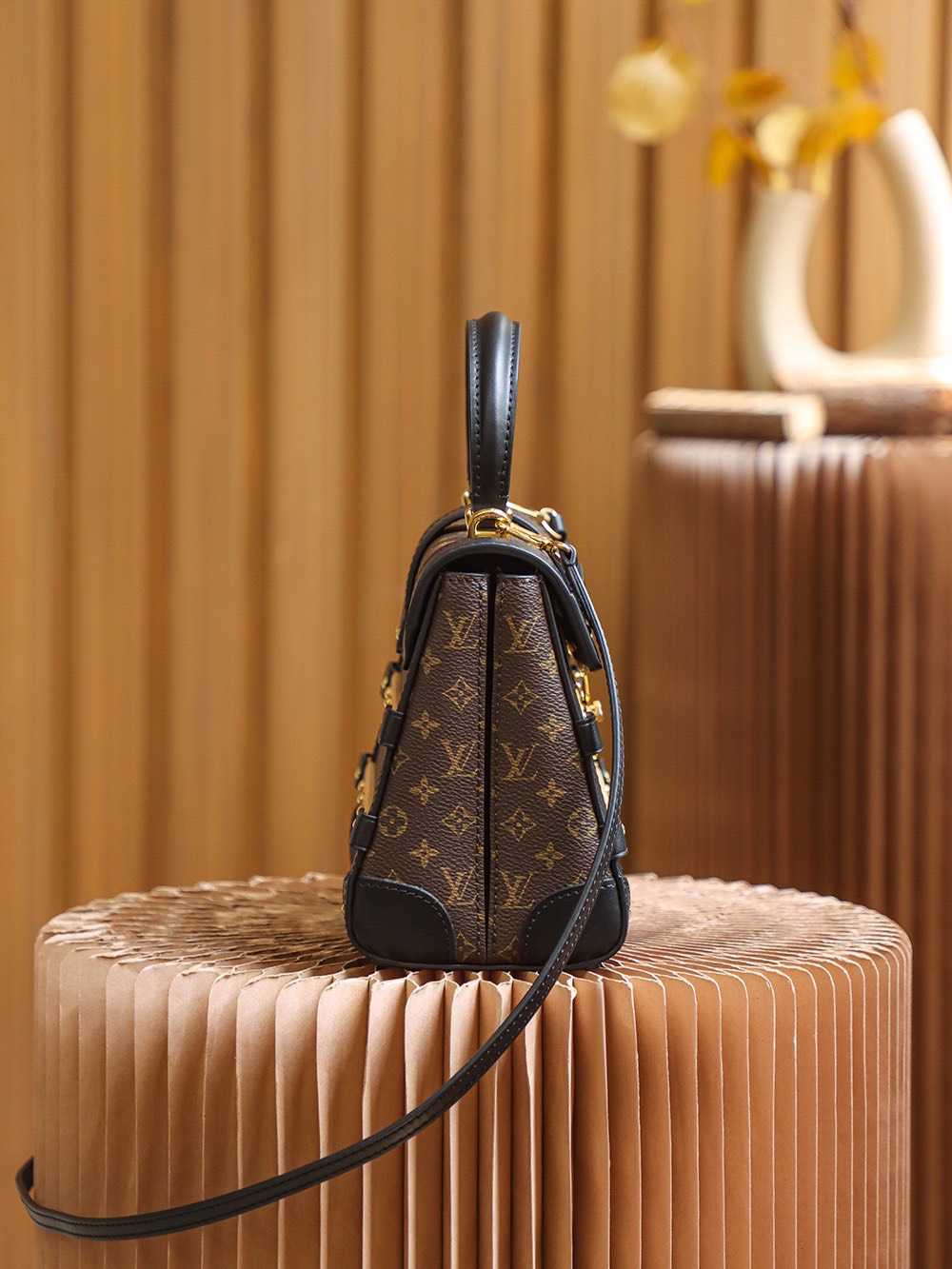 Louis Vuitton LV Monogram Trianon PM Top-Handle Bag Like Auth Handbags 21x18x11cm