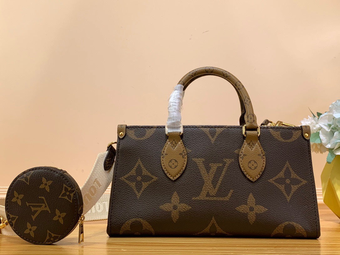 Louis Vuitton LV On The Go Mini Handbags Mono Pattern 25x13x10cm