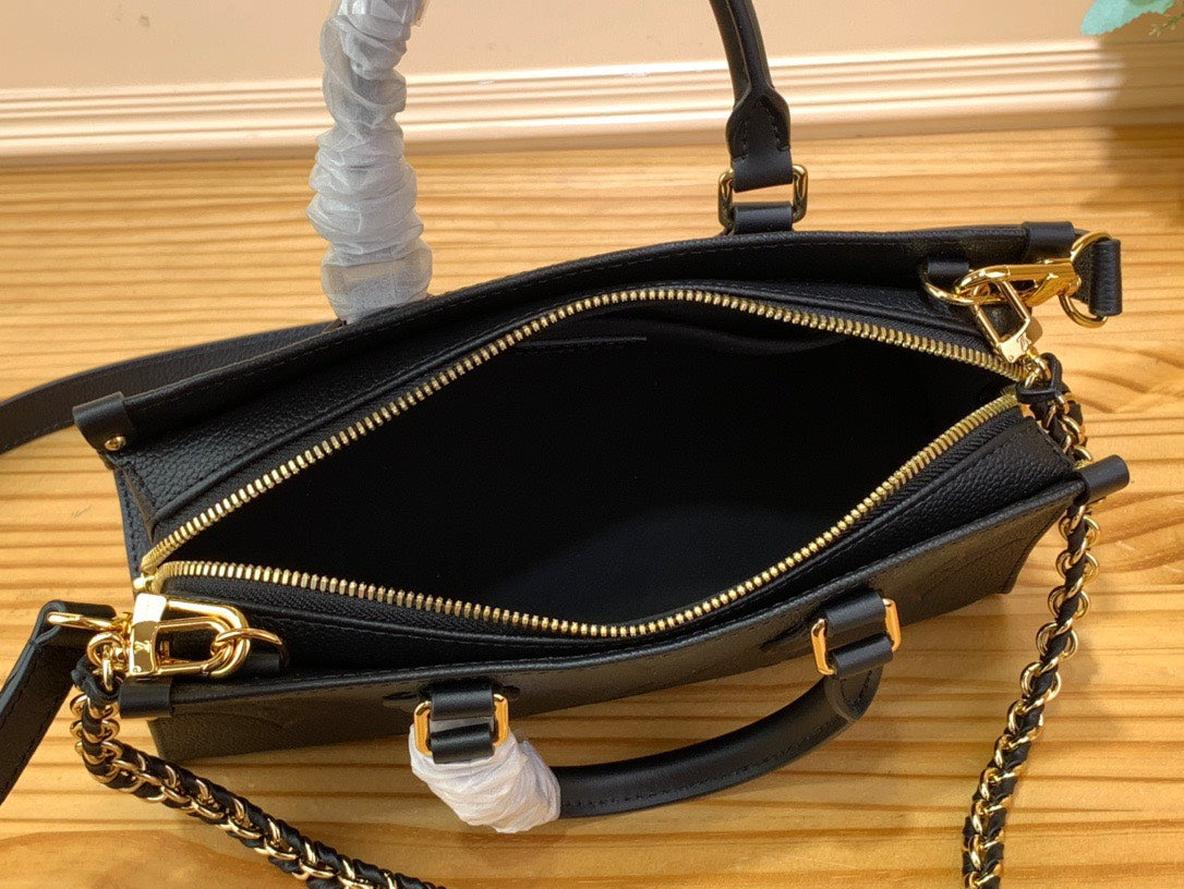 Louis Vuitton LV On The Go Mini Replica Black Handbags 25x13x10cm