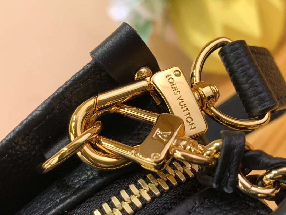 Louis Vuitton LV On The Go Mini Replica Black Handbags 25x13x10cm