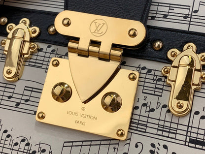 Louis Vuitton LV Petite Musical Pattern Like Auth Handbags 20×12.5x5cm