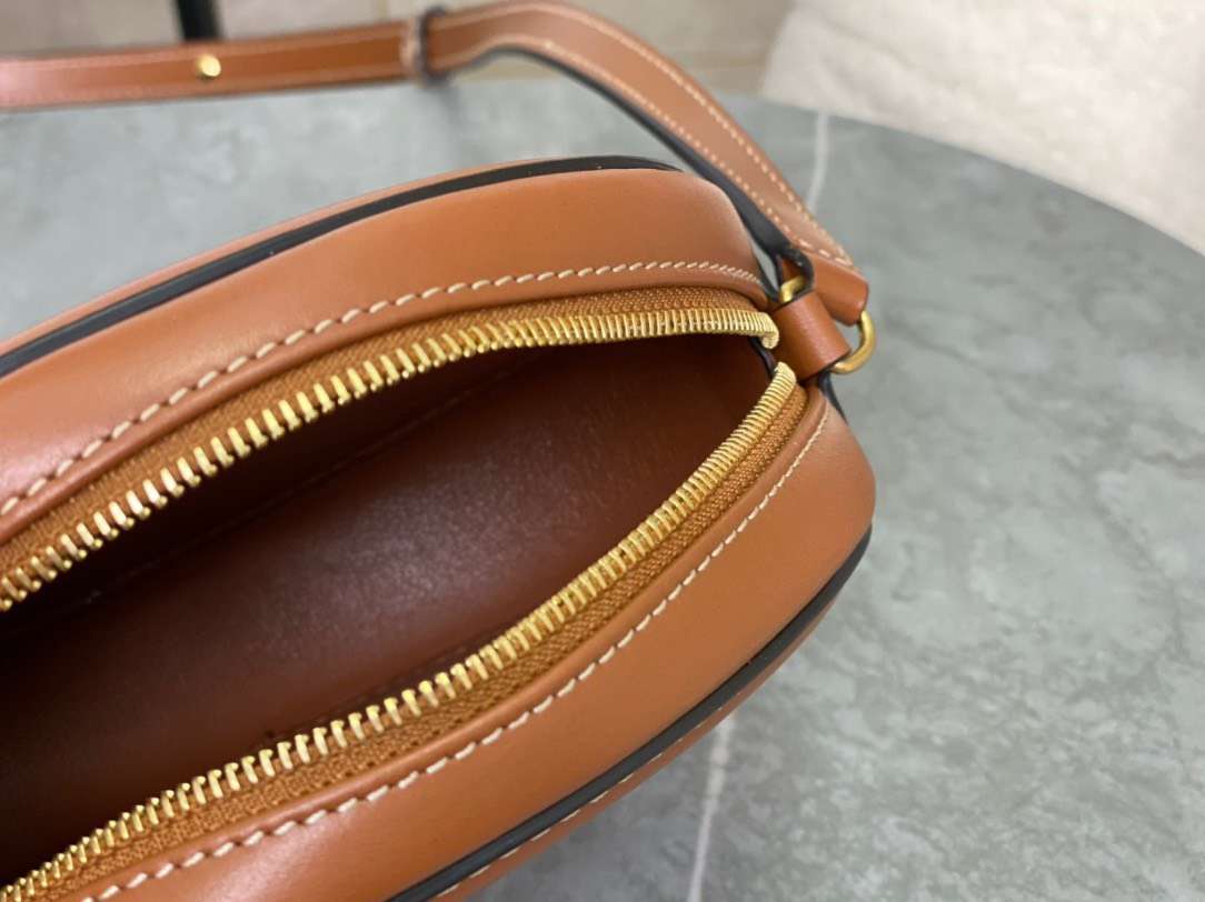 Celine Mini Handbag Replica 11 Brown Soft Leather 16×12.5x4cm