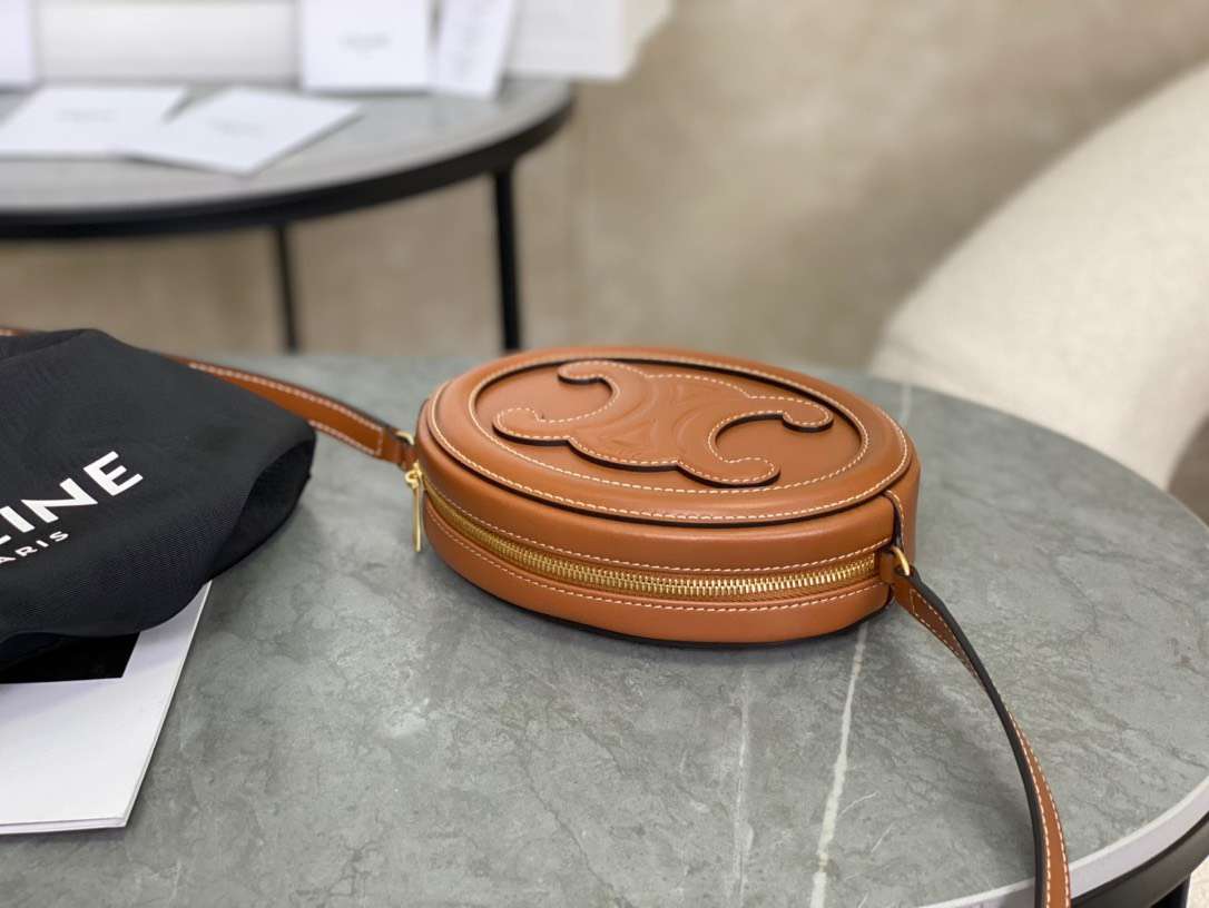 Celine Mini Handbag Replica 11 Brown Soft Leather 16×12.5x4cm