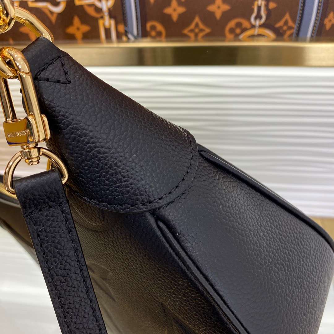 Louis Vuitton LV Bagatelle Monogram Black Handbags 24x18cm