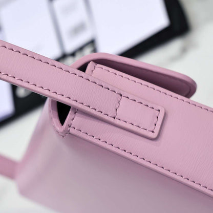 Celine Triomphe Handbag Replica 11 Pink Super Smooth Leather 20x12cm