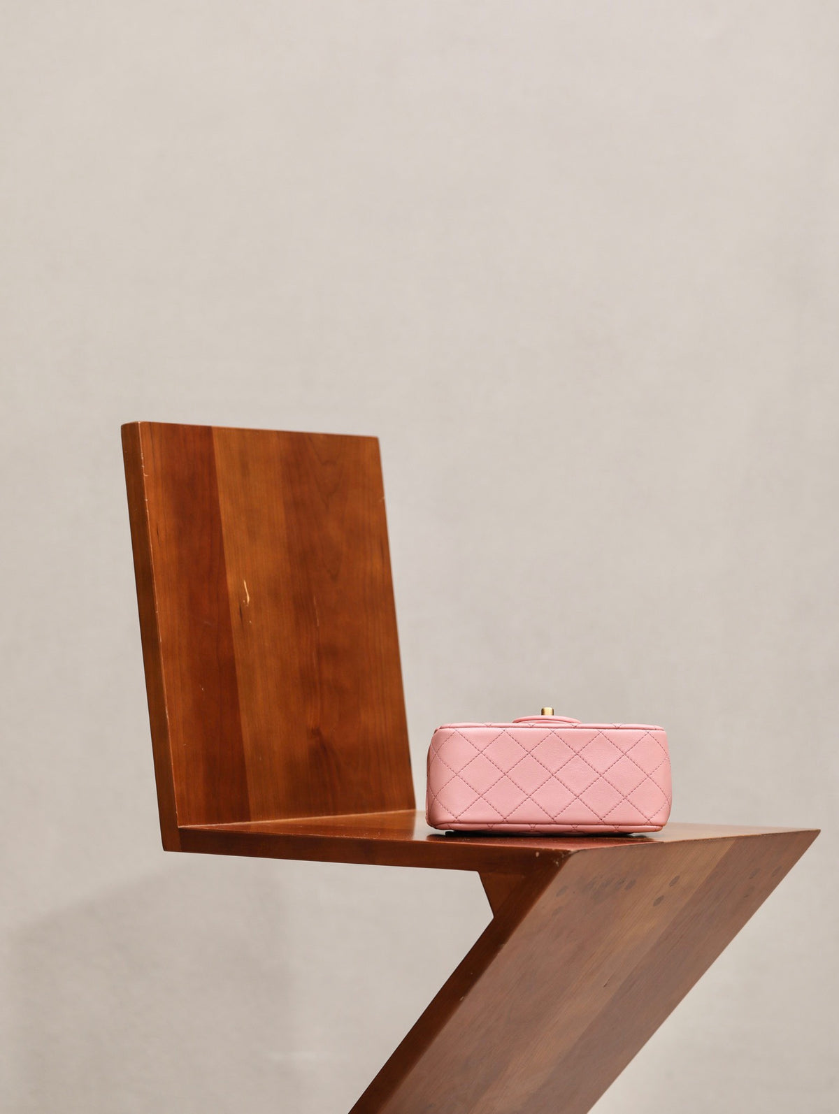 Chanel Classic Flap 18cm Pink Gold Hardware