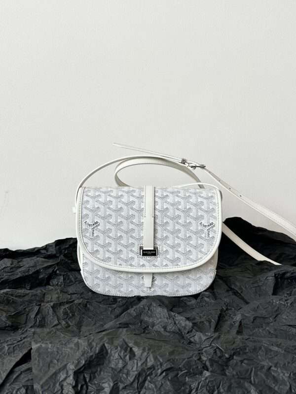 Goyard White Handbag Crossbody Women’s 22x16x7cm