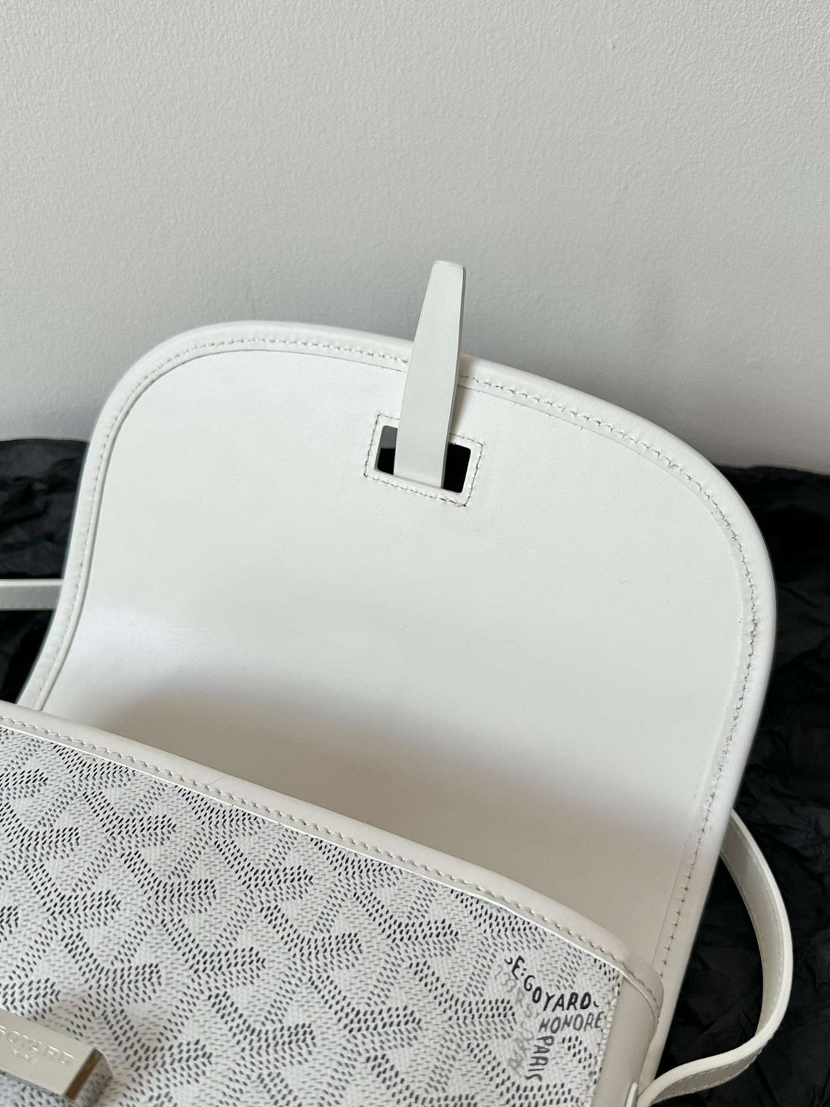 Goyard White Handbag Crossbody Women’s 22x16x7cm