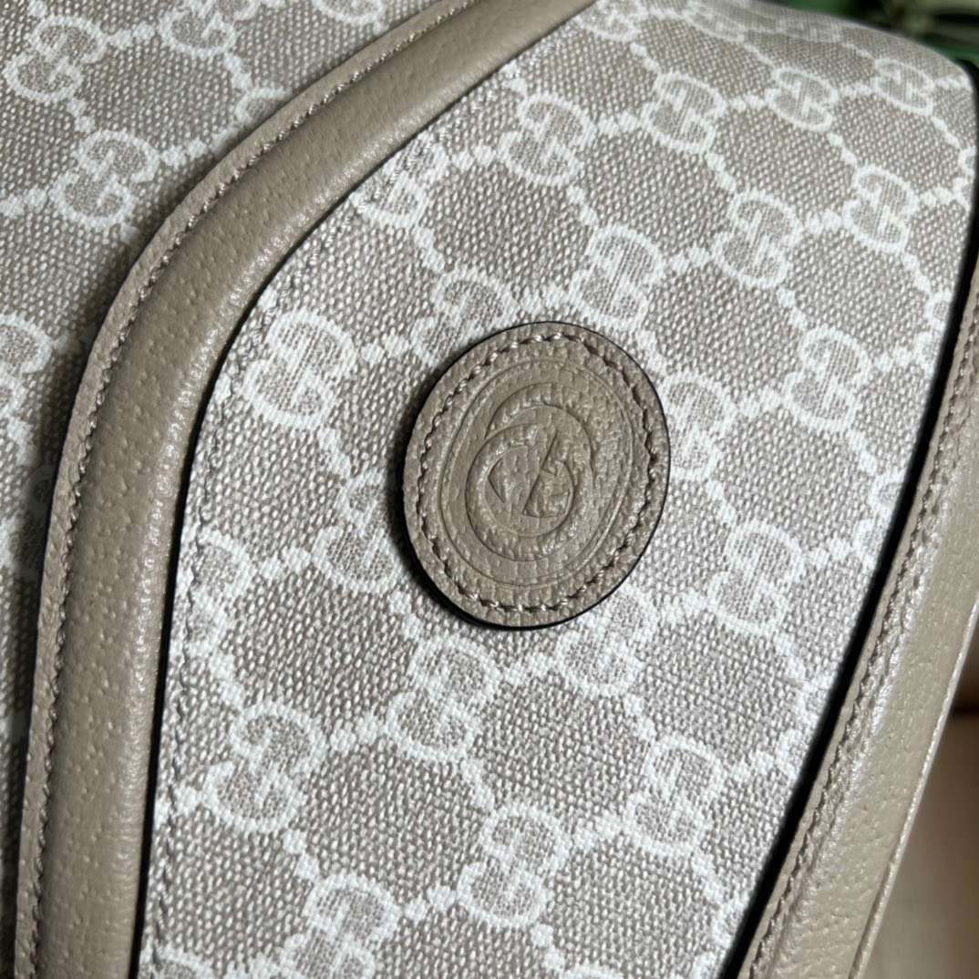 Gucci Handle Bag with Gucci Like Auth Logo Pattern 25x21cm
