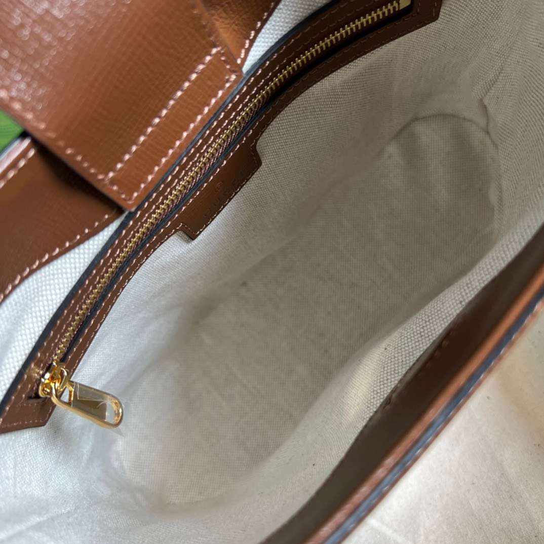 Gucci Handle Women’s Cowhide Handbag with GC Like Auth Logo Pattern 25x21cm