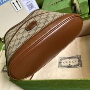 Gucci Handle Women’s Cowhide Handbag with GC Like Auth Logo Pattern 25x21cm