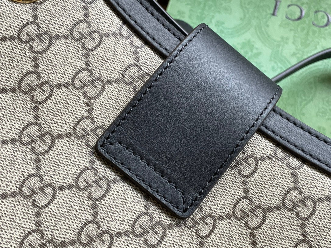 Gucci Padlock Handbag with Super Gucci Logo Pattern 35x23x14cm