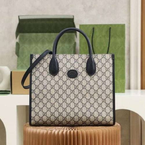 Gucci Small Tote Bag Super Quality Canvas 35cm