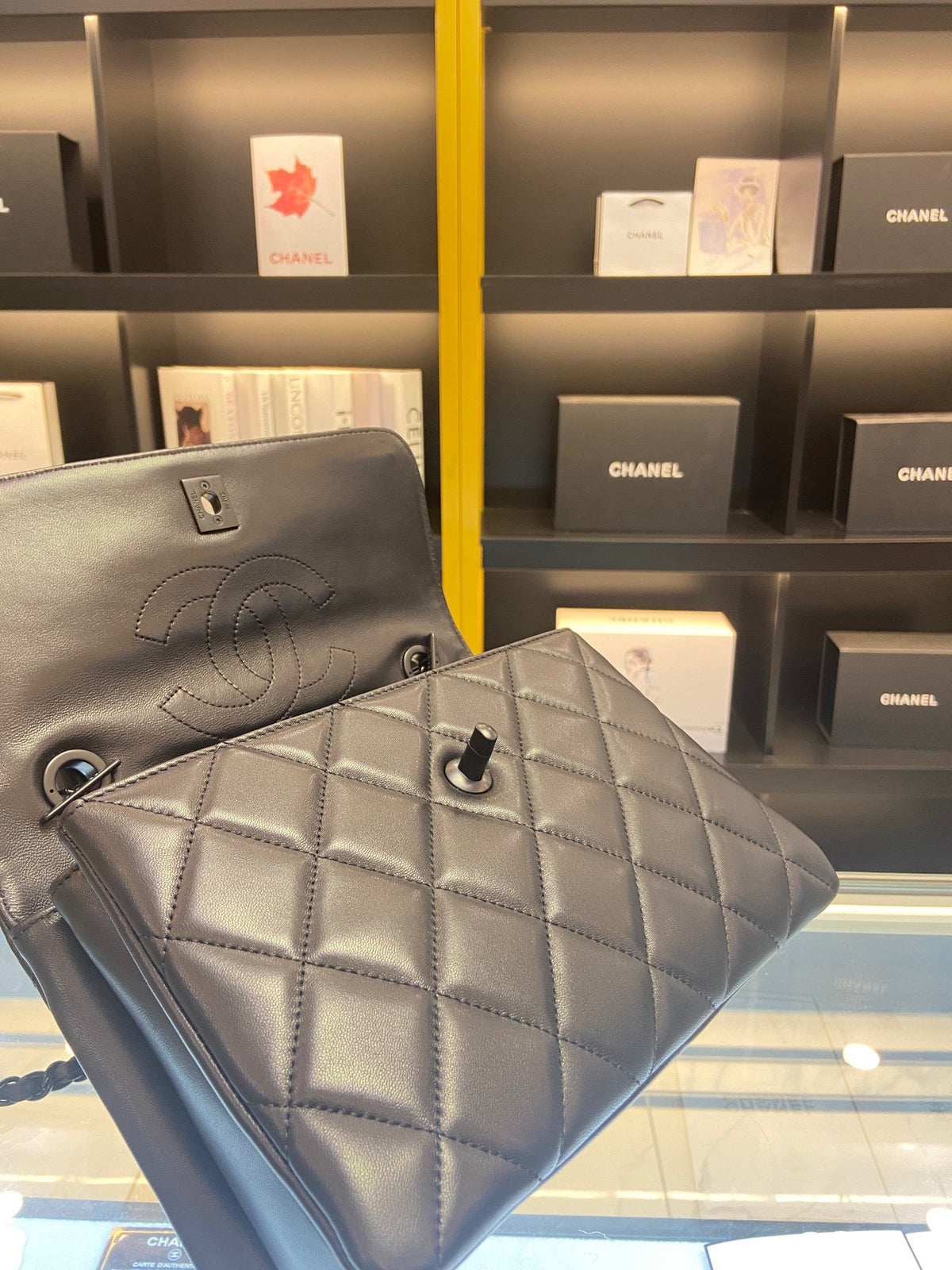 Chanel Trendy Replica 11 Brown Leather Full Box Handbags 25cm