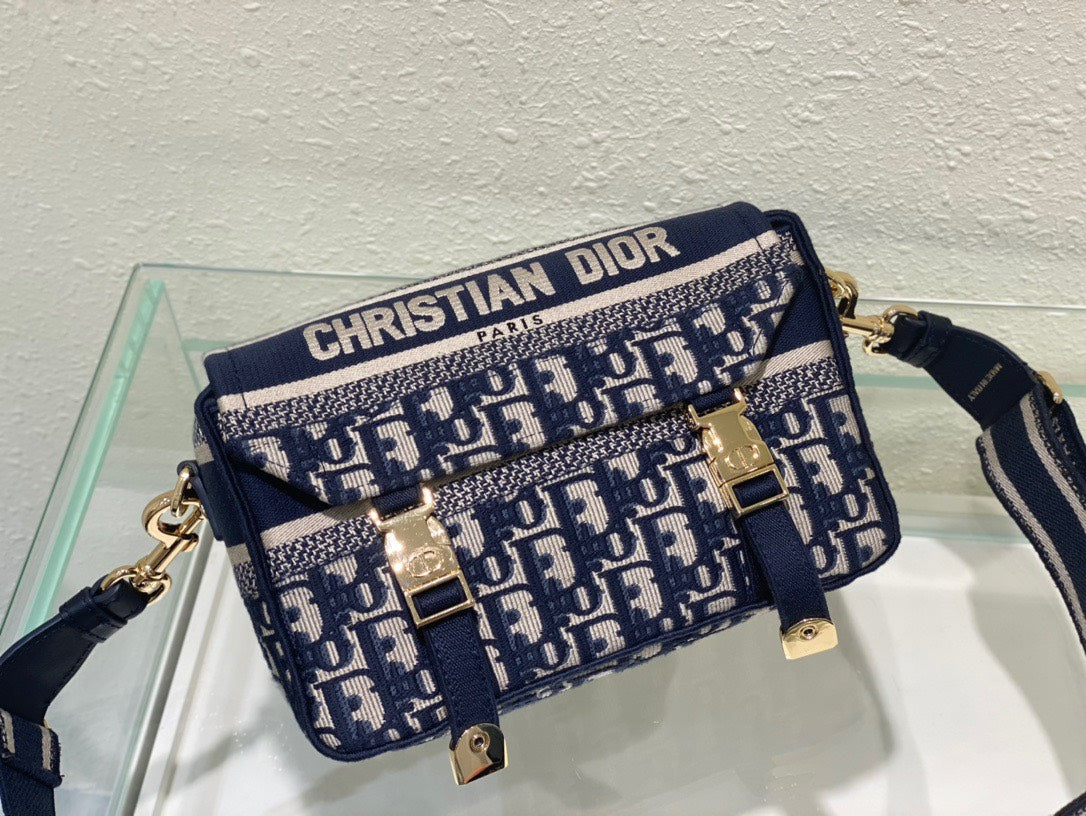 Dior Camp Women’s Canvas Patterned Handbag 25x15x8cm