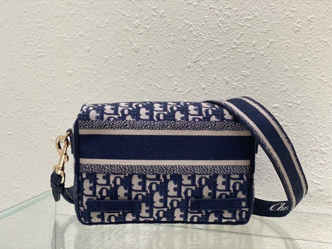 Dior Camp Women’s Canvas Patterned Handbag 25x15x8cm