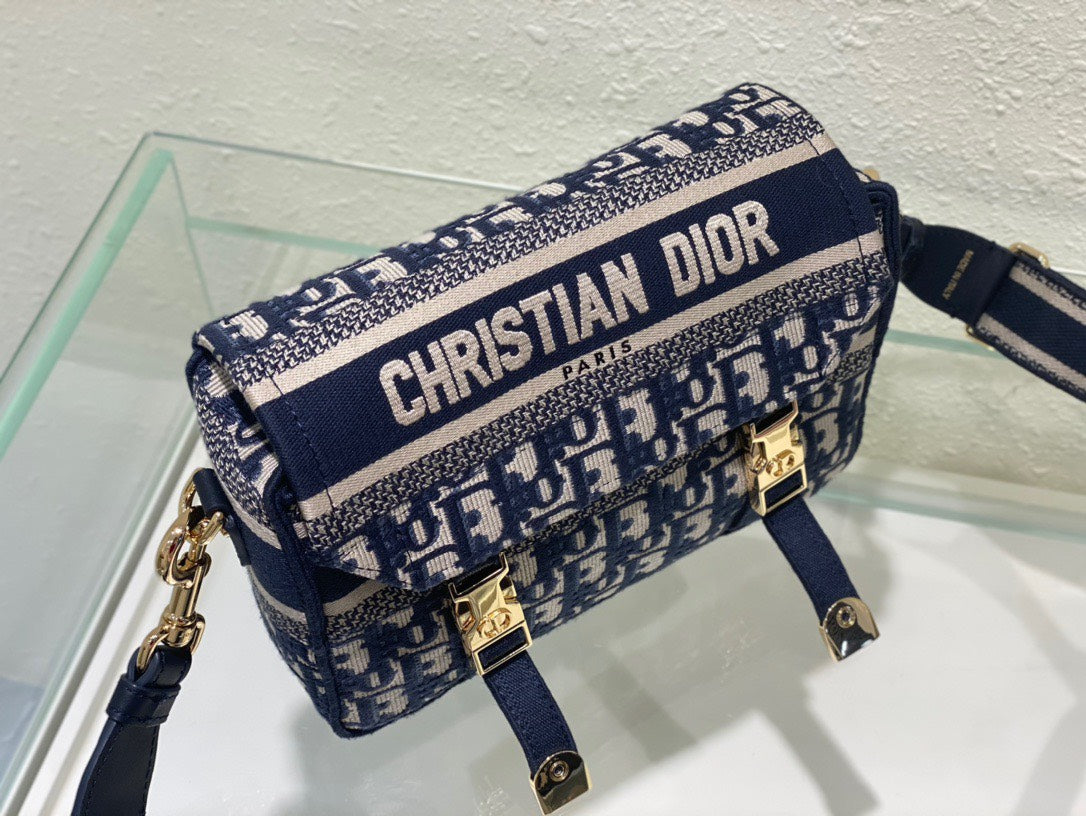 Dior Camp Women’s Canvas Patterned Handbag 25x15x8cm