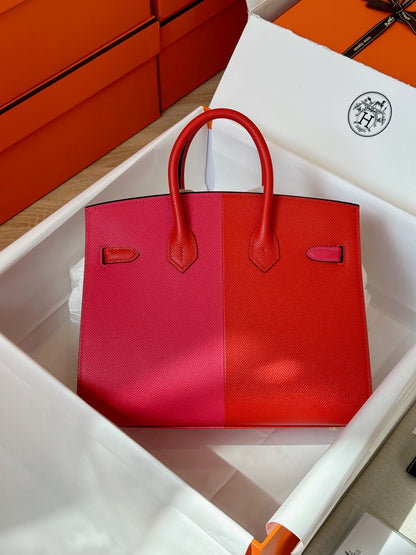 HN 25 Pink/Red Epson Leather Gold Hardware