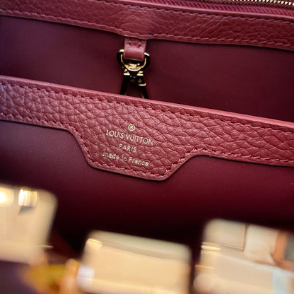 Louis Vuitton LV Capucines Woman’s Dark Red Handbags 27x21x10cm