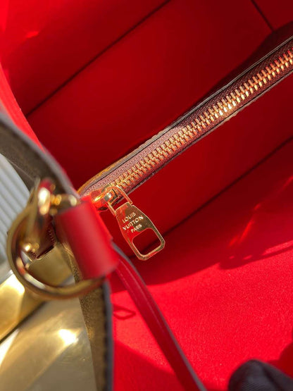 Louis Vuitton LV NeoNoe Handle Red Handbags Monogram 26x22x27cm